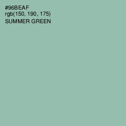 #96BEAF - Summer Green Color Image
